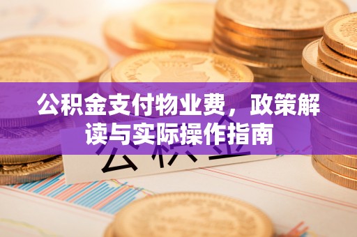 梧州公积金支付物业费，政策解读与实际操作指南
