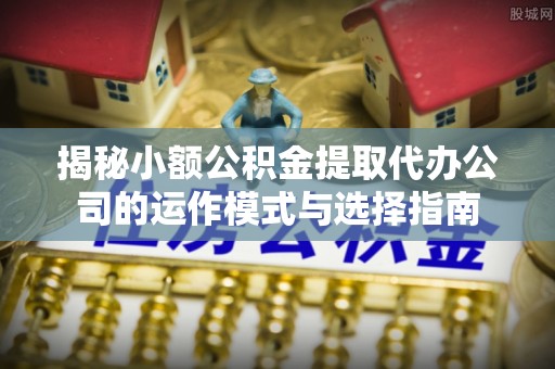 梧州揭秘小额公积金提取代办公司的运作模式与选择指南