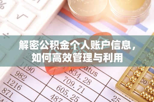 梧州解密公积金个人账户信息，如何高效管理与利用