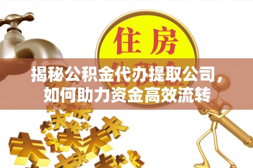 梧州揭秘公积金代办提取公司，如何助力资金高效流转