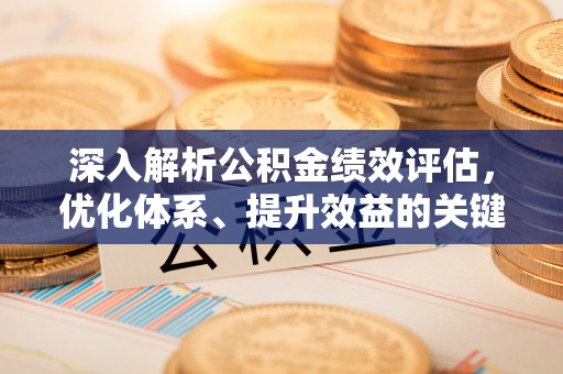 梧州深入解析公积金绩效评估，优化体系、提升效益的关键路径